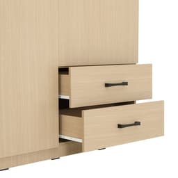 ตู้เสื้อผ้า 2 บาน รุ่นฟินซ์ ขนาด 120 ซม. - สีธรรมชาติ