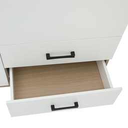 ตู้เสื้อผ้า 2 บาน รุ่นฟินซ์ ขนาด 120 ซม. - สีธรรมชาติ/ขาว