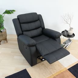 โซฟา PVC ปรับระดับ 1 ที่นั่ง รุ่นเลมม่า - สีดำ