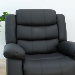 โซฟา PVC ปรับระดับ 1 ที่นั่ง รุ่นเลมม่า - สีดำ