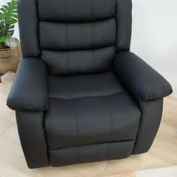 โซฟา PVC ปรับระดับ 1 ที่นั่ง รุ่นเลมม่า - สีดำ