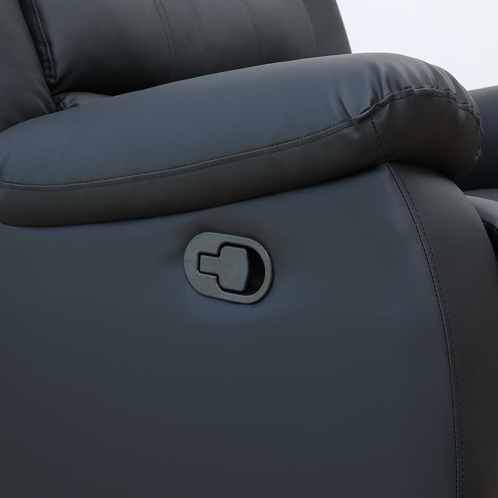 โซฟา PVC ปรับระดับ 1 ที่นั่ง รุ่นเลมม่า - สีดำ