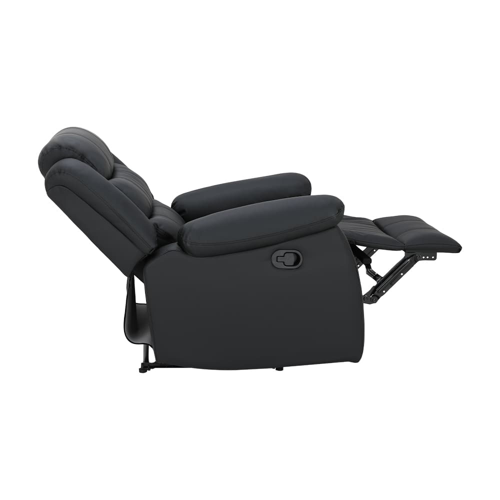 โซฟา PVC ปรับระดับ 1 ที่นั่ง รุ่นเลมม่า - สีดำ