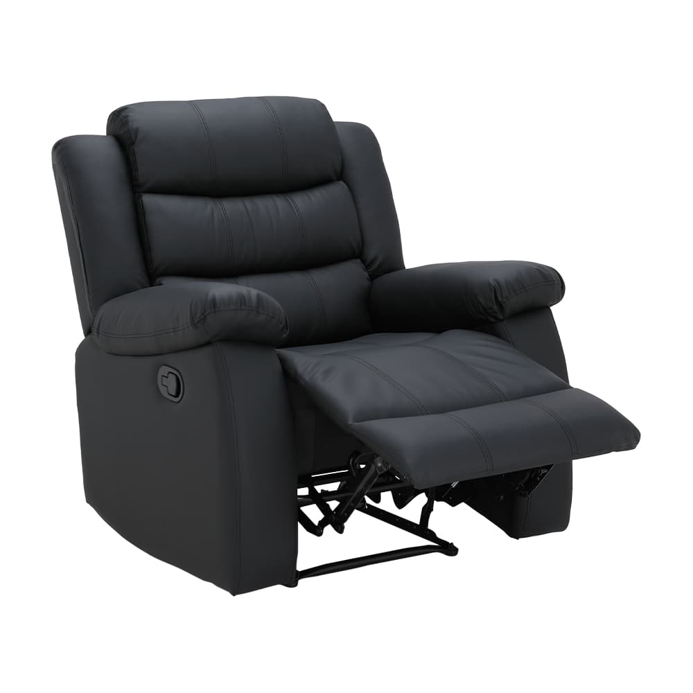 โซฟา PVC ปรับระดับ 1 ที่นั่ง รุ่นเลมม่า - สีดำ