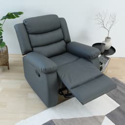 โซฟา PVC ปรับระดับ 1 ที่นั่ง รุ่นเลมม่า - สีเทา