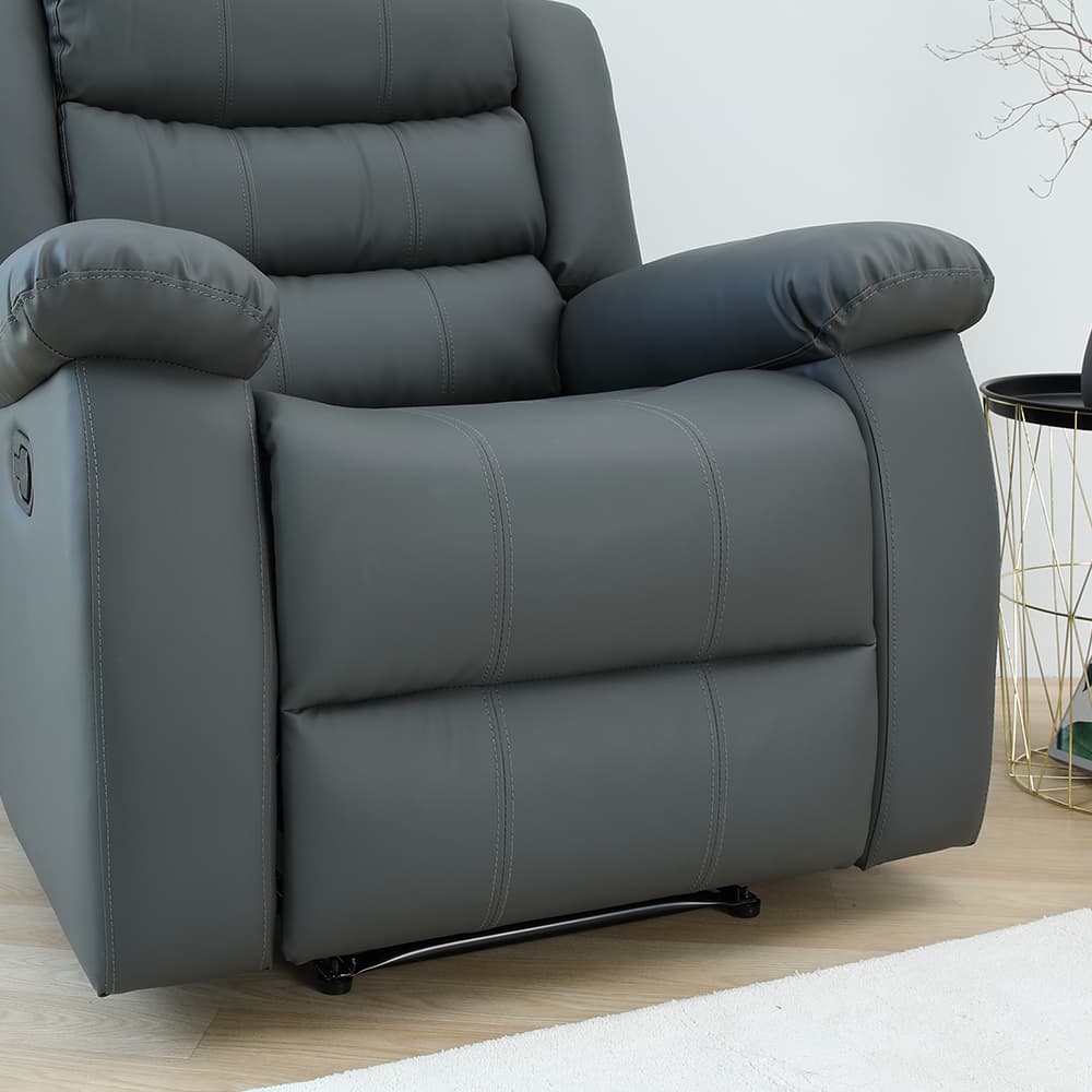 โซฟา PVC ปรับระดับ 1 ที่นั่ง รุ่นเลมม่า - สีเทา