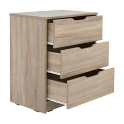 ตู้ 3 ลิ้นชัก รุ่นเทียน่า - สีธรรมชาติ