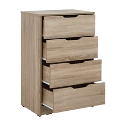 ตู้ 4 ลิ้นชัก รุ่นเทียน่า - สีธรรมชาติ