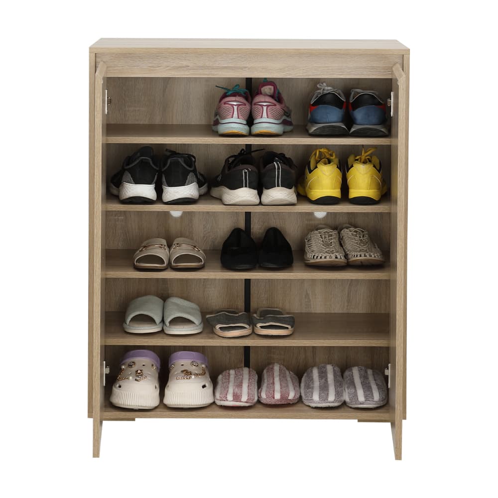 ตู้รองเท้า 2 บาน รุ่นเทียน่า - สีธรรมชาติ