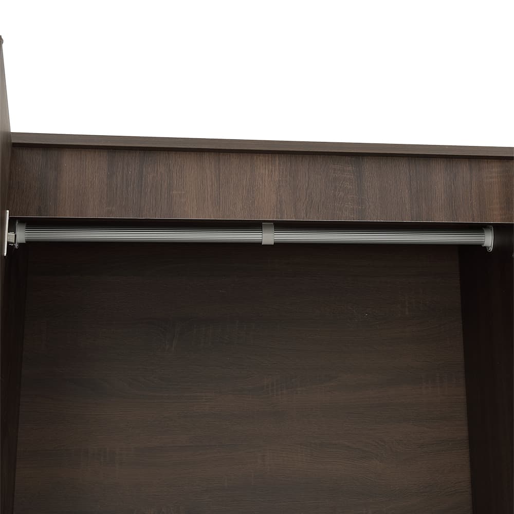 ชุดห้องนอน รุ่นแมกโนเลีย ขนาด 5 ฟุต  (เตียง, ตู้เสื้อผ้า 4 บาน, โต๊ะเครื่องแป้ง) - สีวอลนัท/หินอ่อนดำ