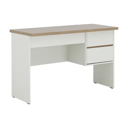 โต๊ะทำงาน 3 ลิ้นชัก รุ่นมินิโอ ขนาด 120 ซม. - สีธรรมชาติ/ขาว