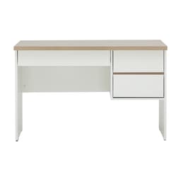 โต๊ะทำงาน 3 ลิ้นชัก รุ่นมินิโอ ขนาด 120 ซม. - สีธรรมชาติ/ขาว
