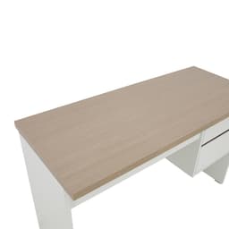 โต๊ะทำงาน 3 ลิ้นชัก รุ่นมินิโอ ขนาด 120 ซม. - สีธรรมชาติ/ขาว