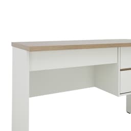 โต๊ะทำงาน 3 ลิ้นชัก รุ่นมินิโอ ขนาด 120 ซม. - สีธรรมชาติ/ขาว