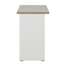 โต๊ะทำงาน 3 ลิ้นชัก รุ่นมินิโอ ขนาด 120 ซม. - สีธรรมชาติ/ขาว