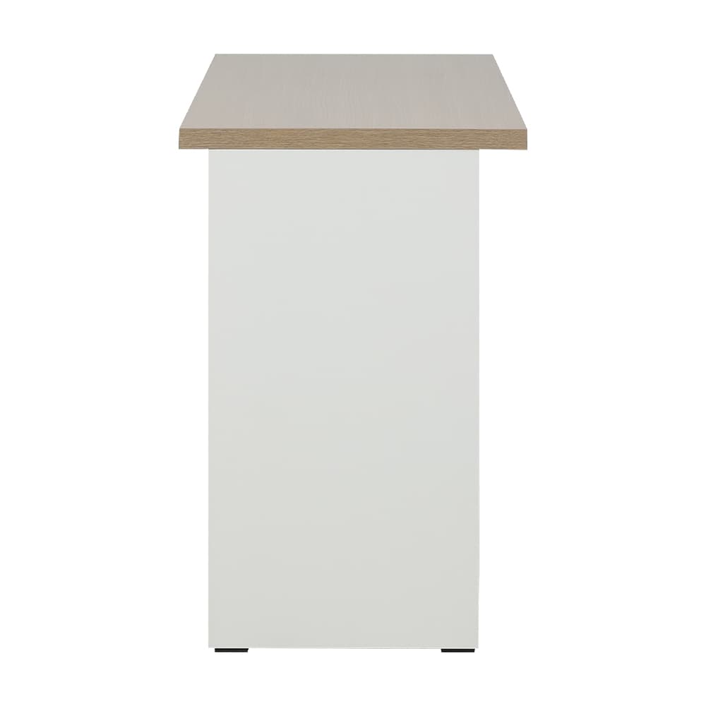 โต๊ะทำงาน 3 ลิ้นชัก รุ่นมินิโอ ขนาด 120 ซม. - สีธรรมชาติ/ขาว