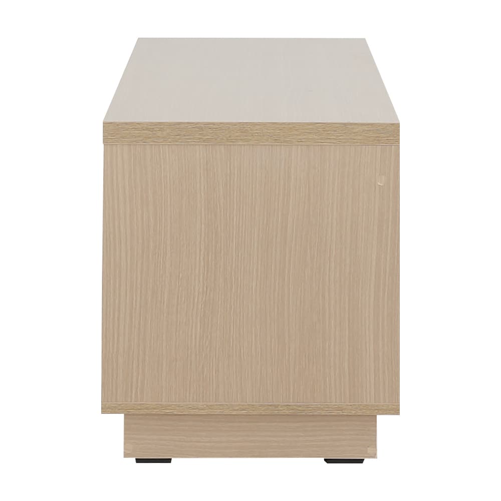 ตู้วางทีวี 2 บาน พร้อมลิ้นชัก รุ่นมินิโอ ขนาด 150 ซม. - สีธรรมชาติ/ขาว