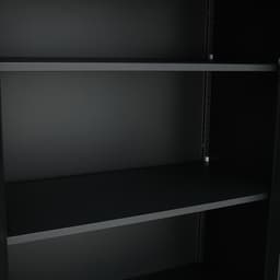 ตู้เหล็ก 4 บานเปิด รุ่นโซลิด สูง 185 ซม. - สีดำ