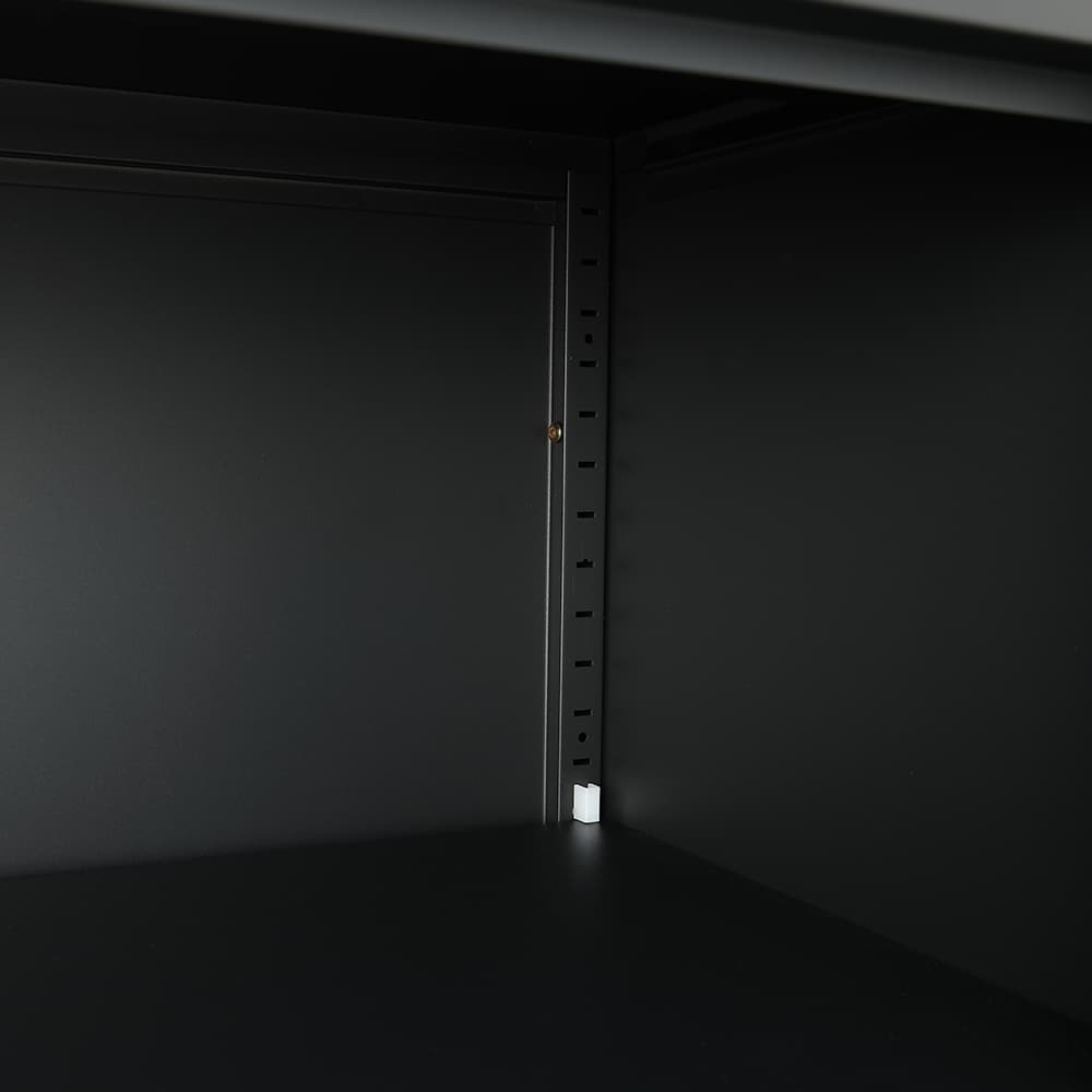 ตู้เหล็ก 4 บานเปิด รุ่นโซลิด สูง 185 ซม. - สีดำ