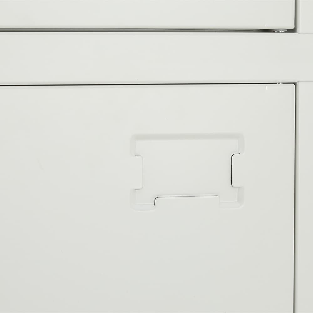 ตู้เหล็กล็อกเกอร์ 6 ช่อง รุ่นโซลิด - สีขาว