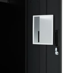 ตู้เหล็กล็อกเกอร์ 6 ช่อง รุ่นโซลิด - สีดำ