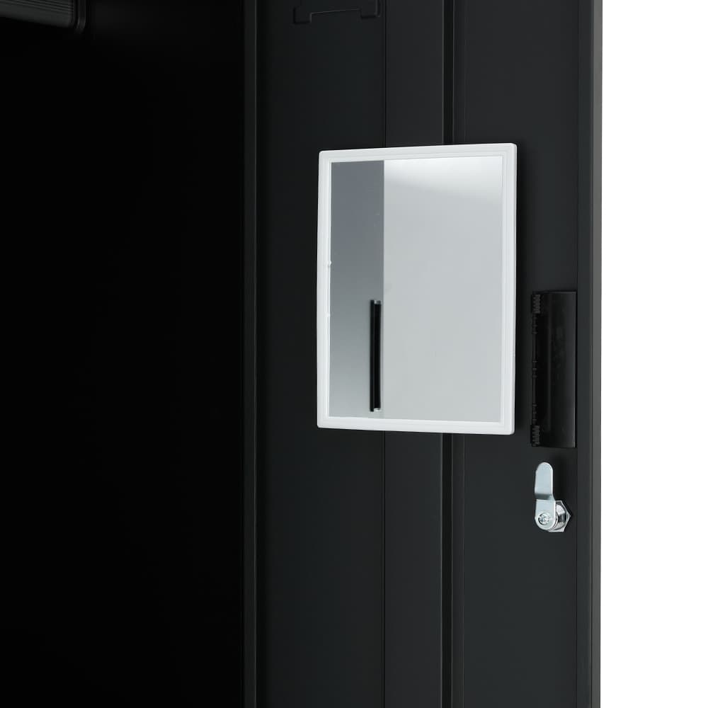 ตู้เหล็กล็อกเกอร์ 6 ช่อง รุ่นโซลิด - สีดำ