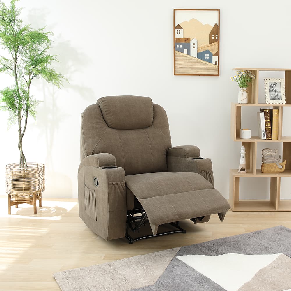 โซฟาผ้าปรับระดับ 1 ที่นั่ง รุ่นโซเฟีย - สีน้ำตาล