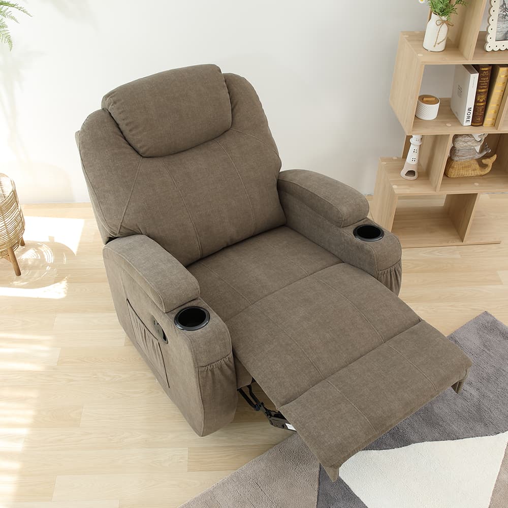 โซฟาผ้าปรับระดับ 1 ที่นั่ง รุ่นโซเฟีย - สีน้ำตาล