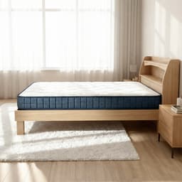 ที่นอน รุ่นคอมฟอร์ทเตอร์ ขนาด 3.5 ฟุต หนา 9 นิ้ว - สีขาว/น้ำเงิน