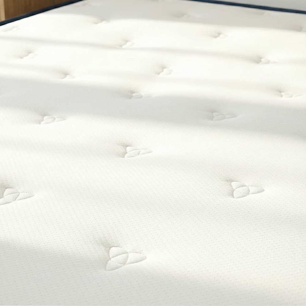 ที่นอน รุ่นคอมฟอร์ทเตอร์ ขนาด 3.5 ฟุต หนา 9 นิ้ว - สีขาว/น้ำเงิน