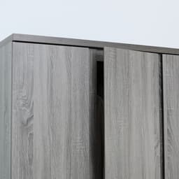 Furinbox ตู้เสื้อผ้า 3 บาน พร้อมลิ้นชัก รุ่นฟาส - สีเทา