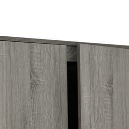 ตู้เสื้อผ้า 2 บาน รุ่นเฟส ขนาด 90 ซม. - สีเทา