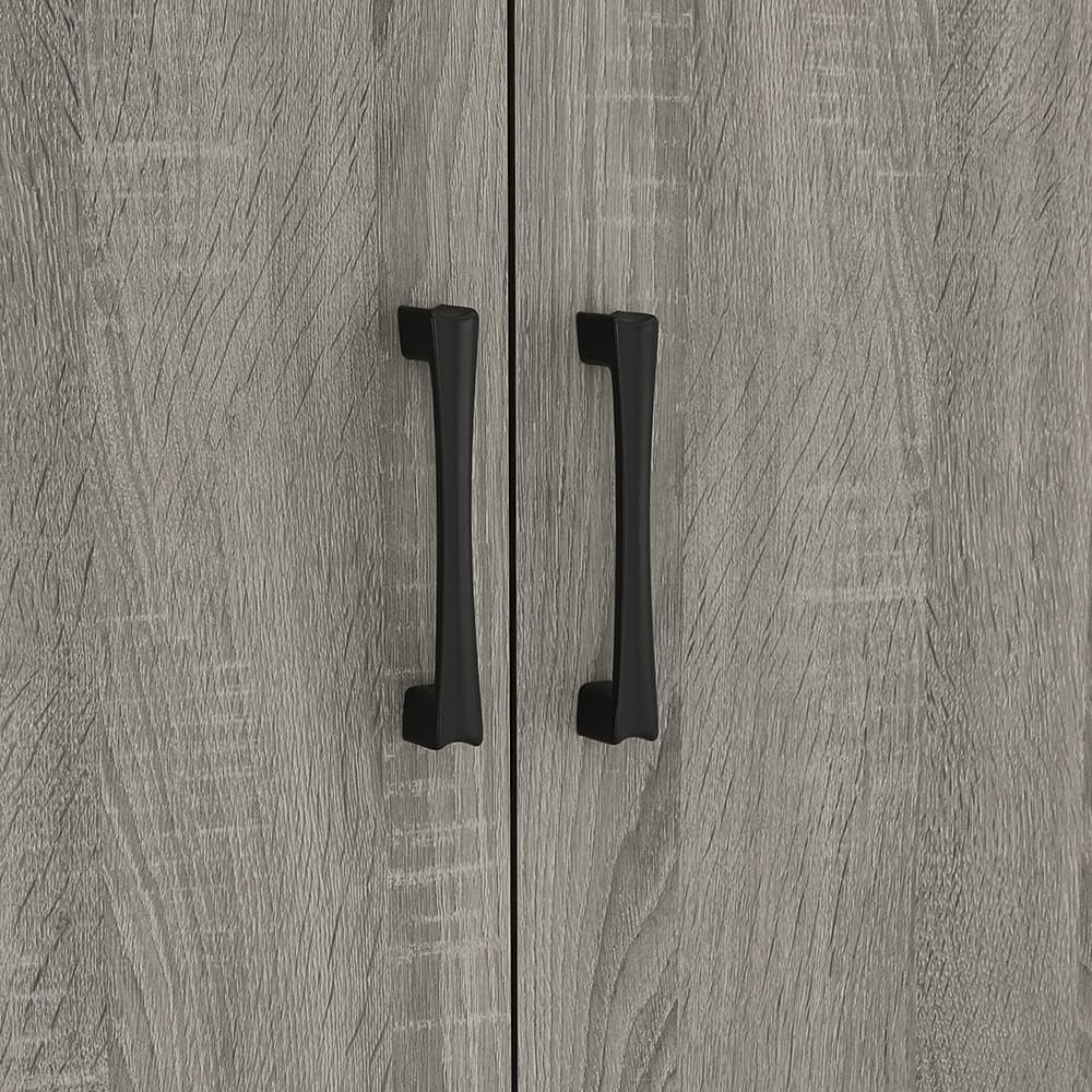 ตู้เสื้อผ้า 2 บาน รุ่นเฟส ขนาด 90 ซม. - สีเทา