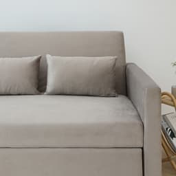 โซฟาเบดผ้า 2 ที่นั่ง รุ่นมิกิ - สีโทป