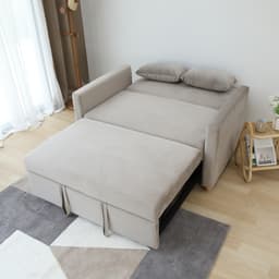 โซฟาเบดผ้า 2 ที่นั่ง รุ่นมิกิ - สีโทป