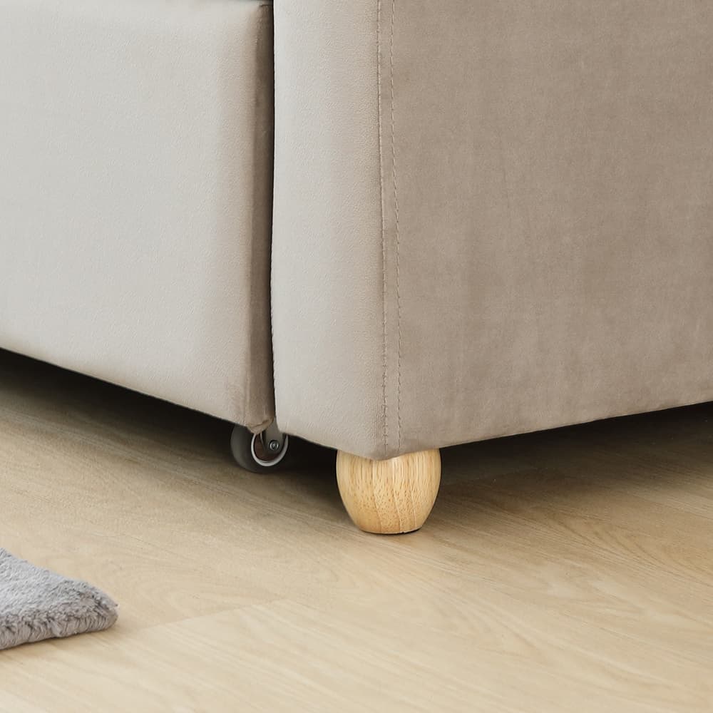 โซฟาเบดผ้า 2 ที่นั่ง รุ่นมิกิ - สีโทป