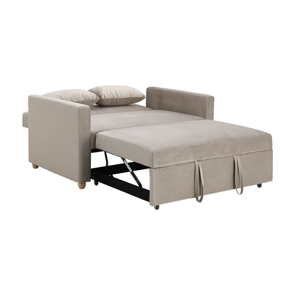 โซฟาเบดผ้า 2 ที่นั่ง รุ่นมิกิ - สีโทป