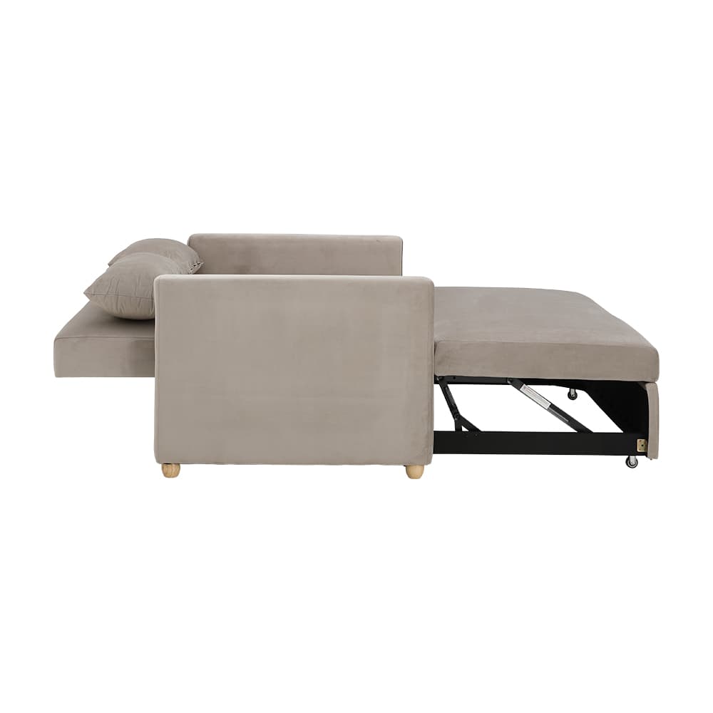 โซฟาเบดผ้า 2 ที่นั่ง รุ่นมิกิ - สีโทป