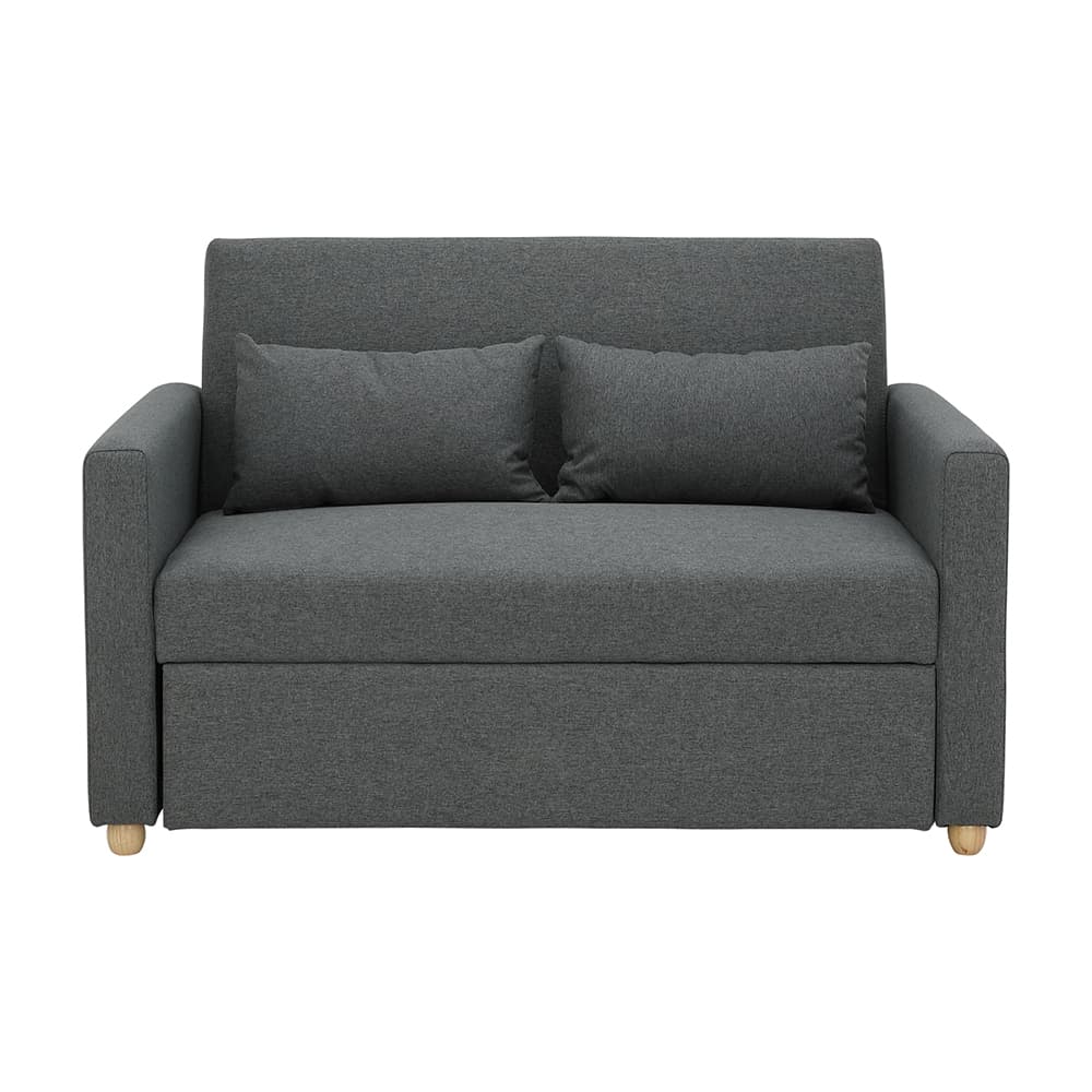 โซฟาเบดผ้า 2 ที่นั่ง รุ่นมิกิ - สีเทา