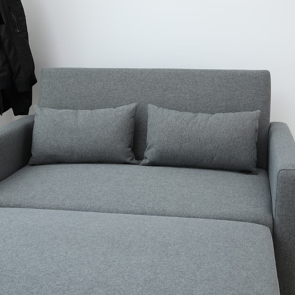 โซฟาเบดผ้า 2 ที่นั่ง รุ่นมิกิ - สีเทา