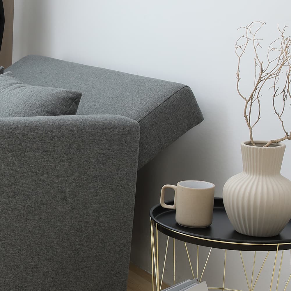 โซฟาเบดผ้า 2 ที่นั่ง รุ่นมิกิ - สีเทา