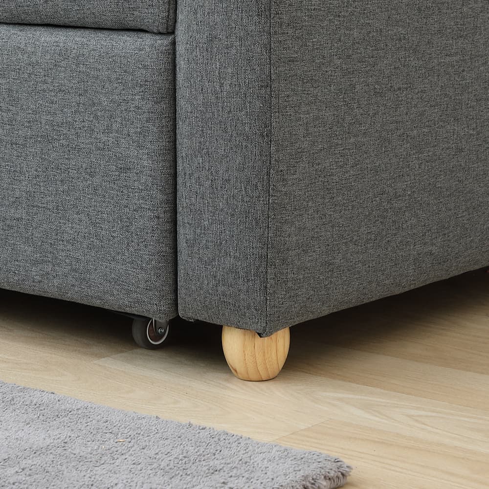 โซฟาเบดผ้า 2 ที่นั่ง รุ่นมิกิ - สีเทา