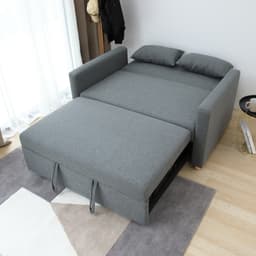 โซฟาเบดผ้า 2 ที่นั่ง รุ่นมิกิ - สีเทา