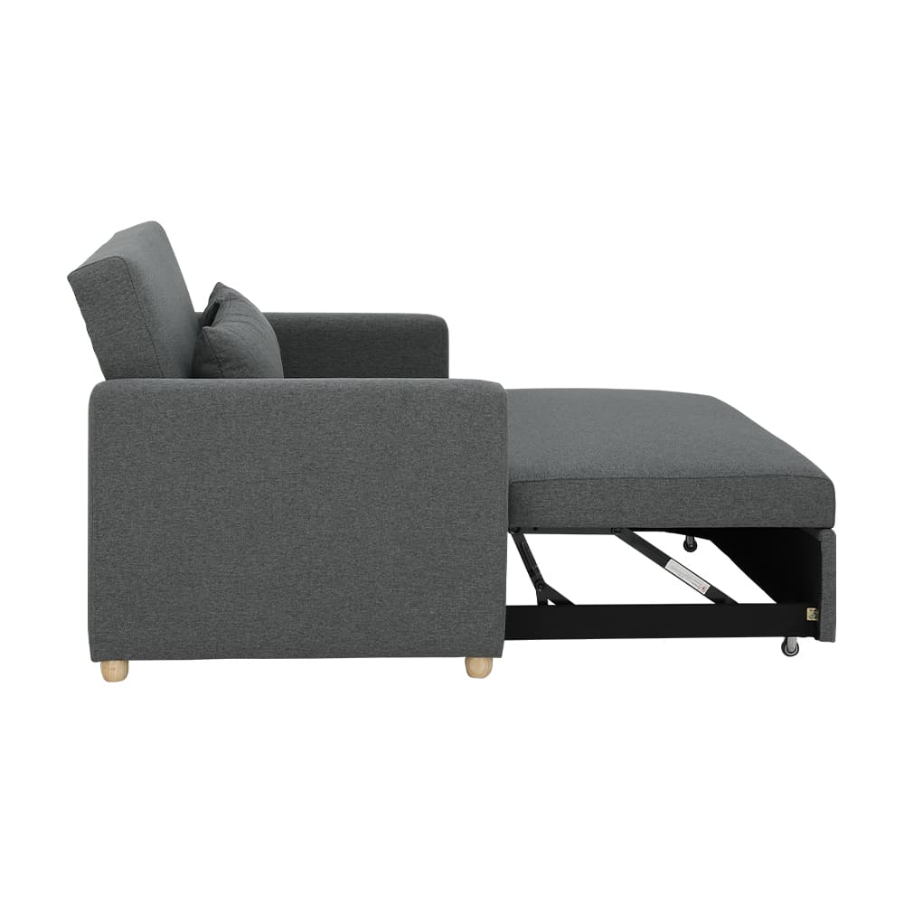 โซฟาเบดผ้า 2 ที่นั่ง รุ่นมิกิ - สีเทา