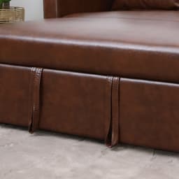 โซฟาเบด PVC 2 ที่นั่ง รุ่นมิกิ - สีน้ำตาล