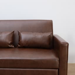 โซฟาเบด PVC 2 ที่นั่ง รุ่นมิกิ - สีน้ำตาล