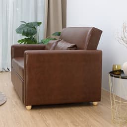 โซฟาเบด PVC 2 ที่นั่ง รุ่นมิกิ - สีน้ำตาล