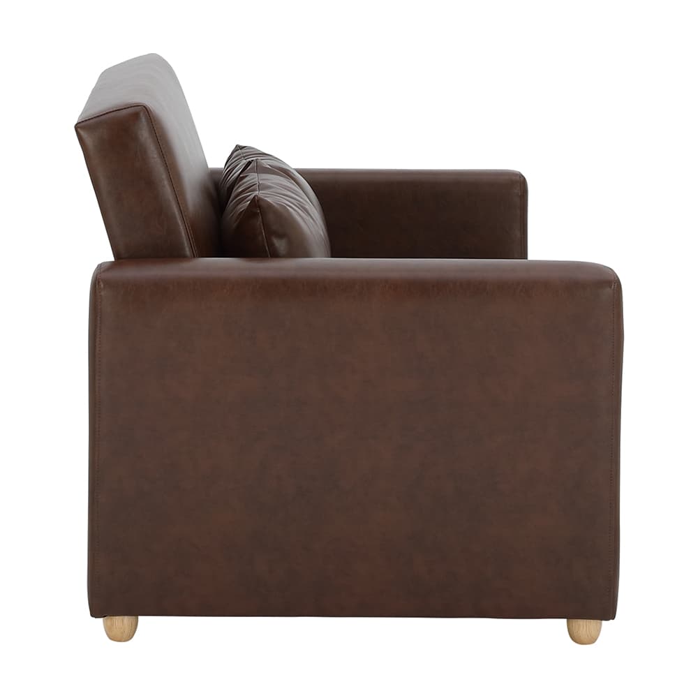 โซฟาเบด PVC 2 ที่นั่ง รุ่นมิกิ - สีน้ำตาล