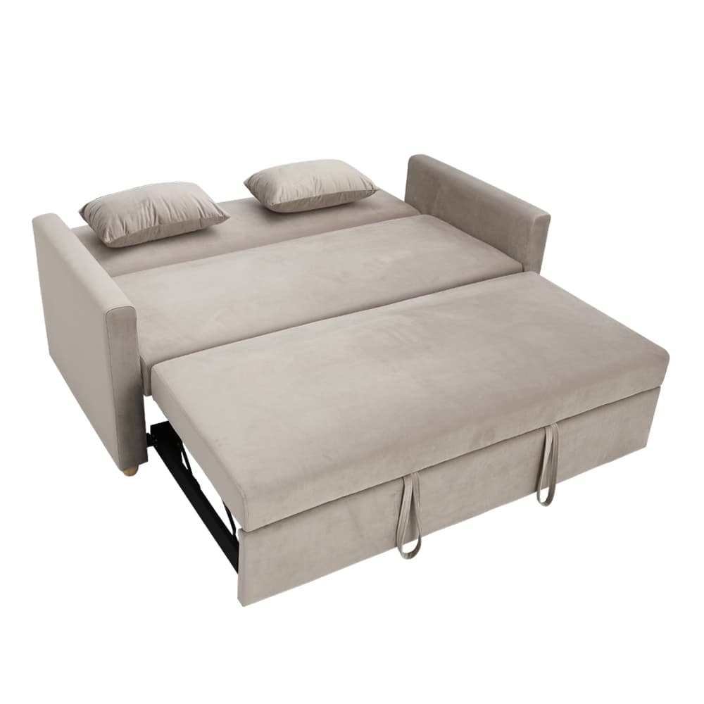 โซฟาเบดผ้า 3 ที่นั่ง รุ่นมิกิ - สีโทป