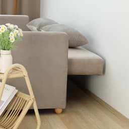 โซฟาเบดผ้า 3 ที่นั่ง รุ่นมิกิ - สีโทป